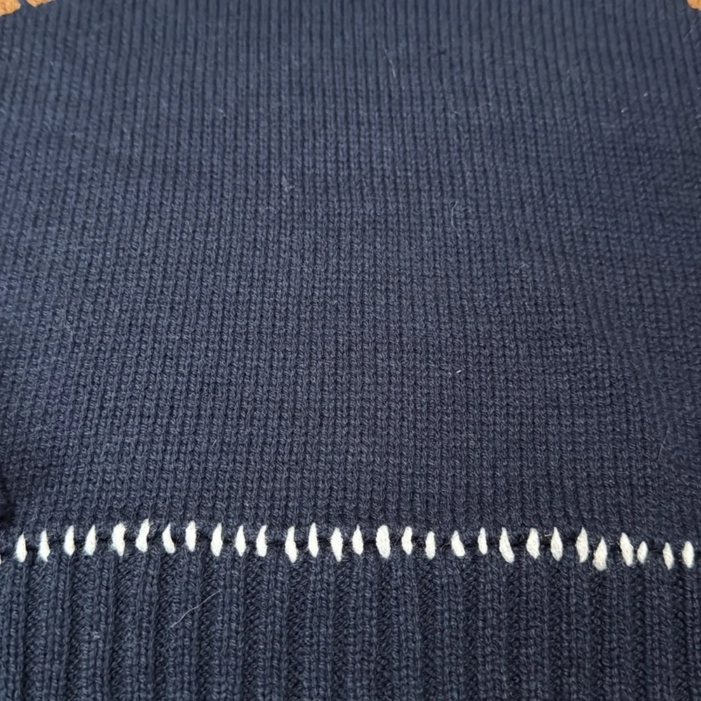 Jessica Simpson Navy 'Game Day' Sweater size Medium - Picture 3 of 6